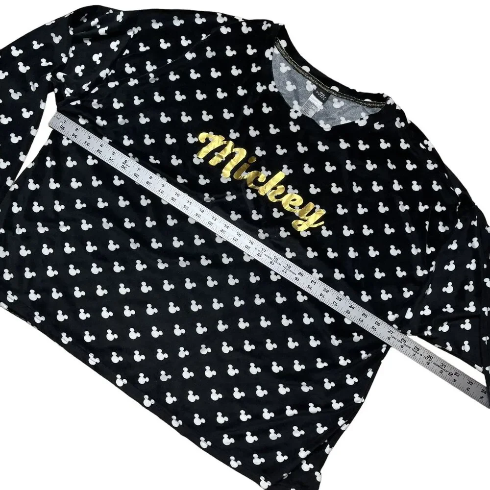 Disney Mickey Mouse Size 3X 22W-24W Sleepwear 2 Piece Pj Set‎ Fleece Top Pants - Picture 6 of 12